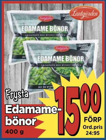Supergrossen Edamamebönor erbjuda