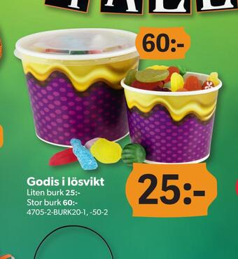 DollarStore Godis i lösvikt erbjuda