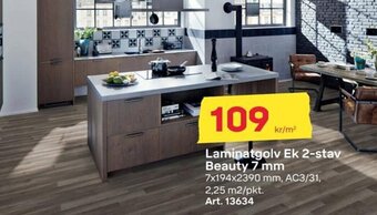 Byggmax Laminatgolv Ek 2-stav Beauty 7 mm erbjuda