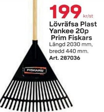 Byggmax Lövräfsa Plast Yankee 20p Prim Fiskars erbjuda