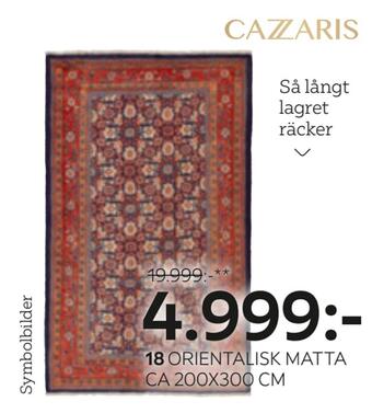 XXXLutz Orientalisk matta ca 200x300 cm erbjuda