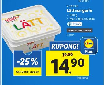 Lidl Lättmargarin erbjuda