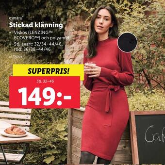 Lidl Stickad klänning erbjuda