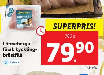 Lidl Lönneberga färsk kycklingbröstfilé erbjuda