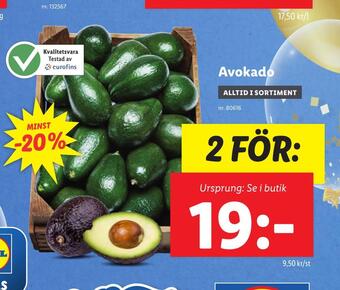 Lidl Avokado erbjuda