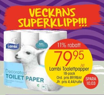 EKO Decorated toalettpapper erbjuda