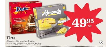 Hemköp Almondy tårtor erbjuda