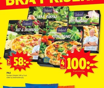 ICA Kvantum Dafgårds matpajer erbjuda