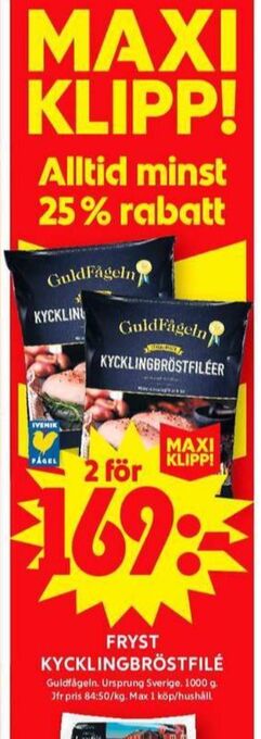 Guldfågeln kycklingbröstfilé