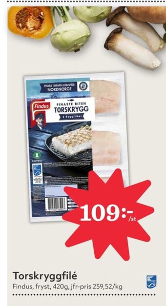 Hemköp Findus torskfilé erbjuda