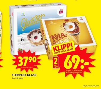 ICA Kvantum Sia glassbåtar erbjuda