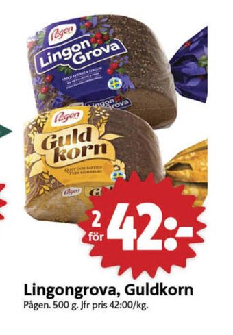 ICA Nära Guldkorn rågbröd erbjuda