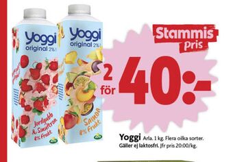 ICA Nära Yoggi yoghurt erbjuda