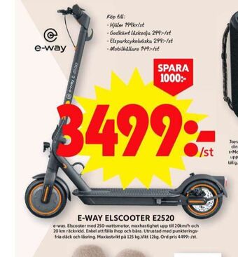 ICA Maxi E-way el-kickscooter erbjuda