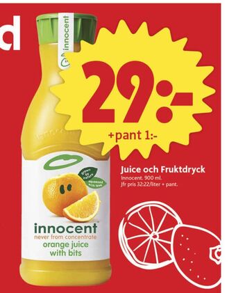 ICA Nära Innocent fruktdryck erbjuda