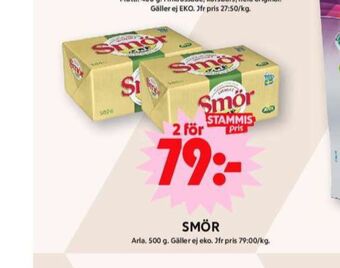 ICA Maxi Svenskt smör erbjuda