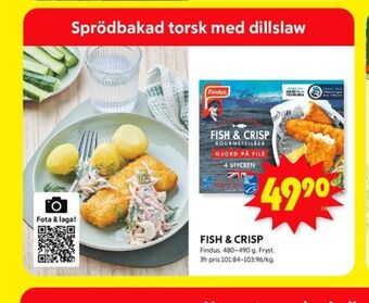 ICA Kvantum Fish & crisp fiskpinnar erbjuda