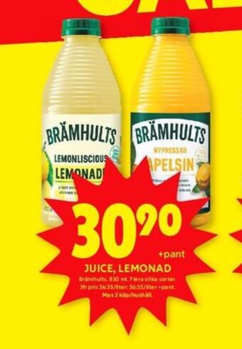 ICA Kvantum Brämhults juice erbjuda