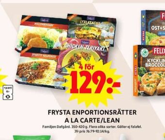 ICA Maxi Dafgårds färdigrätter erbjuda