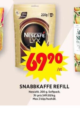ICA Maxi Nescafé lyx instant kaffe erbjuda