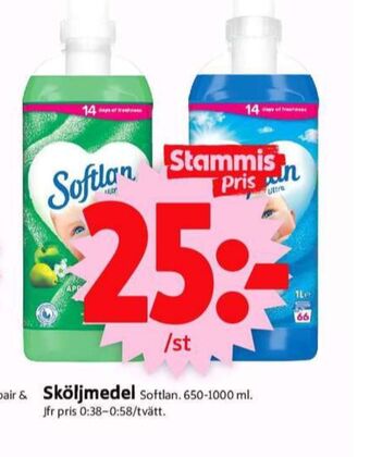 ICA Supermarket Softlan sköljmedel erbjuda