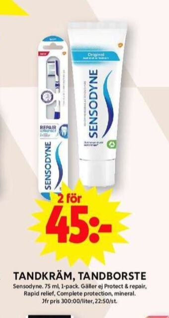 ICA Maxi Sensodyne tandborste erbjuda