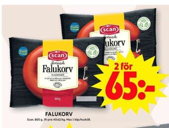 ICA Maxi Scan falukorv erbjuda