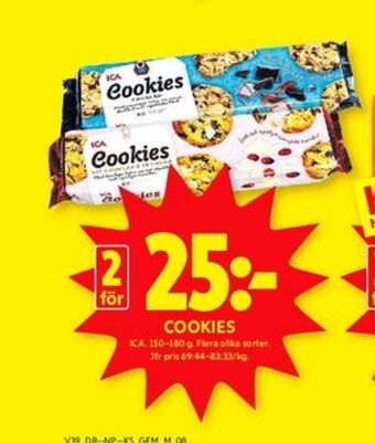 ICA Kvantum Ica cookies erbjuda