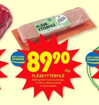 ICA Kvantum Nybergs deli fläskytterfilé erbjuda