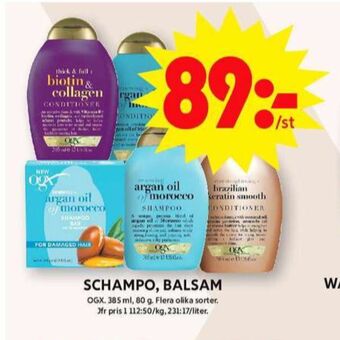 ICA Maxi Ogx balsam erbjuda