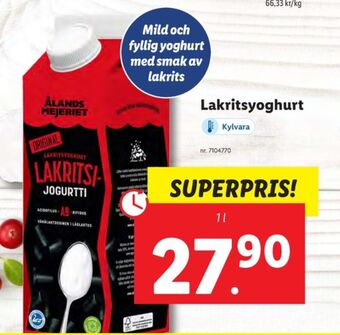 Lidl Ålandsmejeriet yoghurt erbjuda