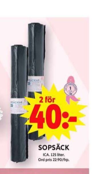 ICA Maxi Skona sopsäck erbjuda