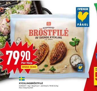 Willys Garant kycklingbröstfilé erbjuda