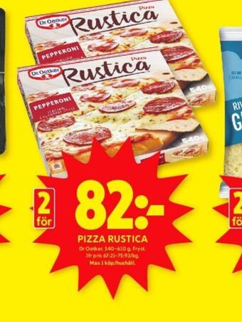 ICA Kvantum Rustica pizza erbjuda