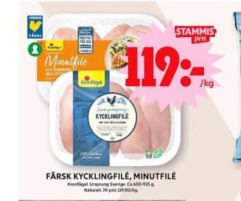 ICA Maxi Kronfågel kycklingfilé erbjuda