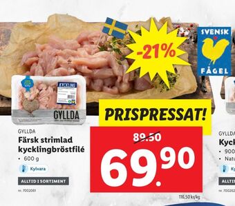 Lidl Gyllda kycklingbröstfilé erbjuda