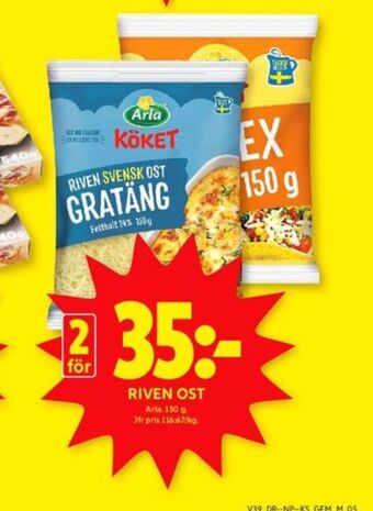 ICA Kvantum Arla köket riven ost erbjuda