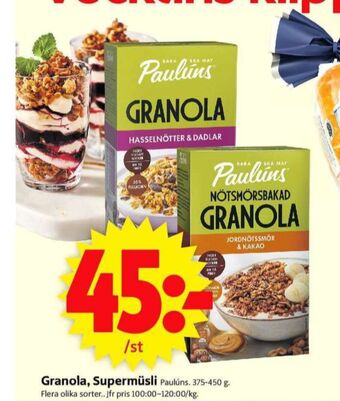 Paulùns granola