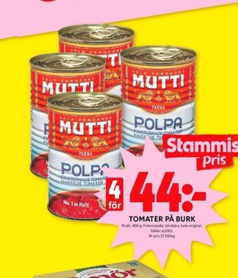 ICA Kvantum Mutti tomater erbjuda