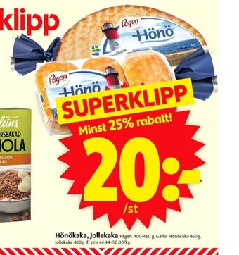 ICA Supermarket Hönö hönökaka erbjuda