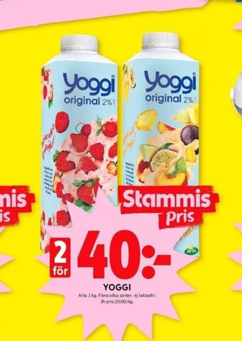 ICA Kvantum Yoggi yoghurt erbjuda