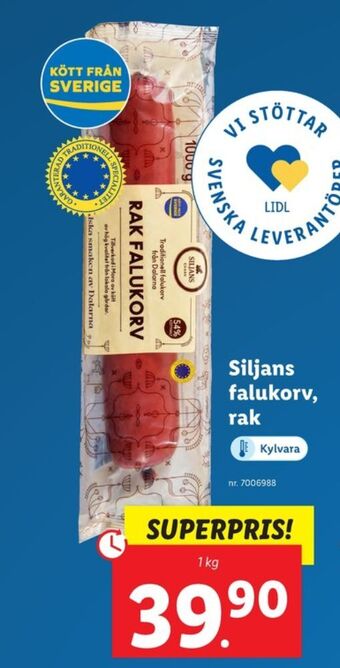 Lidl Siljanchark falukorv erbjuda