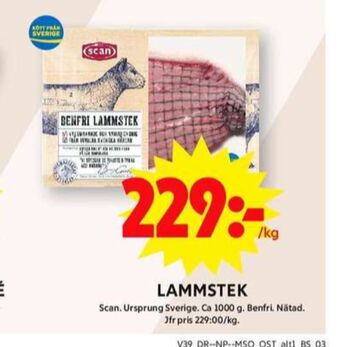 ICA Maxi Scan lammstek erbjuda