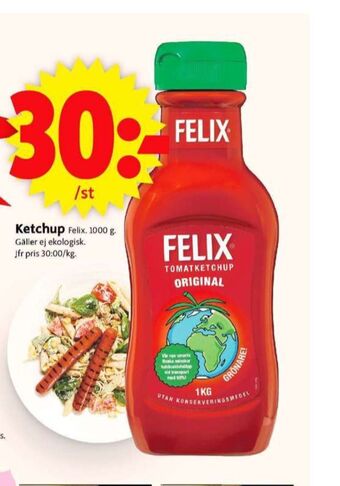 ICA Supermarket Felix ketchup erbjuda