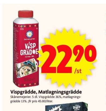 ICA Supermarket Skånemejerier vispgrädde erbjuda