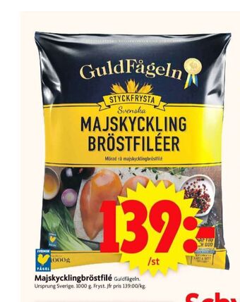 ICA Supermarket Guldfågeln kycklingbröstfilé erbjuda