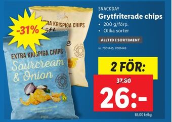 Lidl Snack day chips erbjuda
