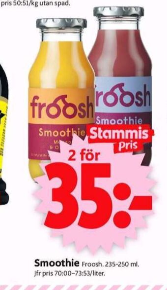 ICA Supermarket Froosh smoothie erbjuda