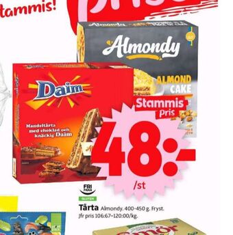 ICA Supermarket Almondy tårtor erbjuda