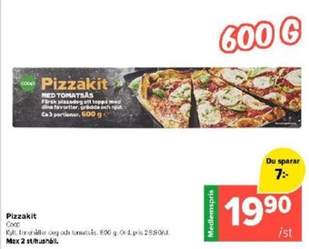 Coop Extra Pizzakit Coop erbjuda